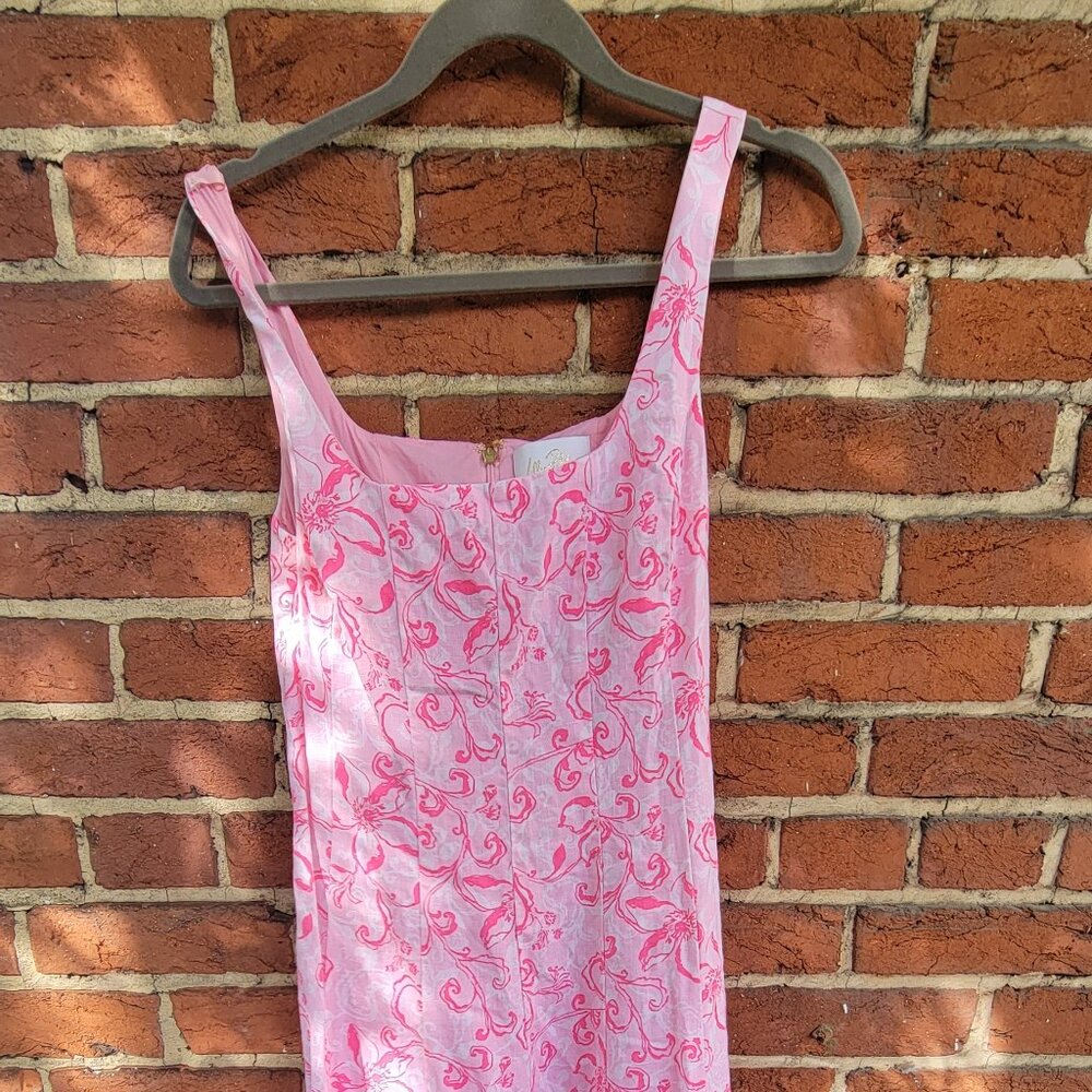 Calina Floral Cotton Jersey Fit & Flare Dress